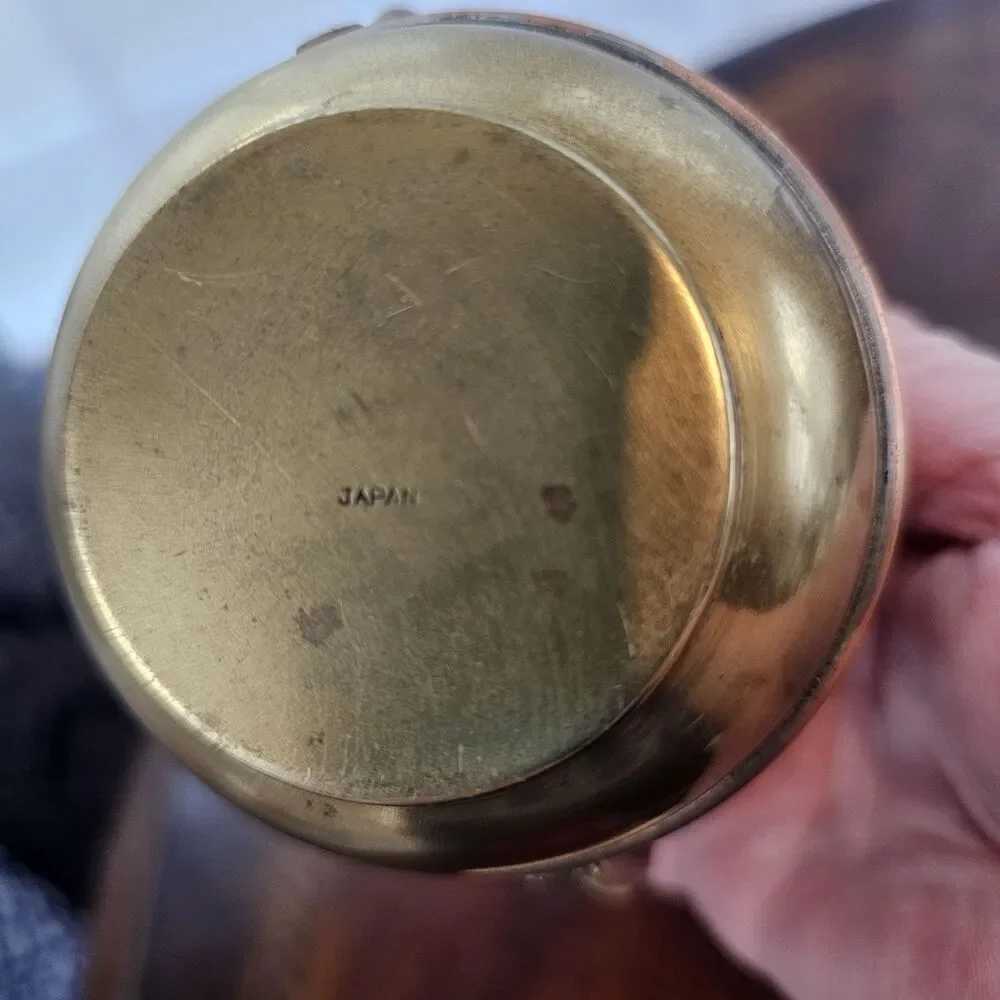 Vintage 1950s/60s Copper & Brass Vessel – Made in Japan
